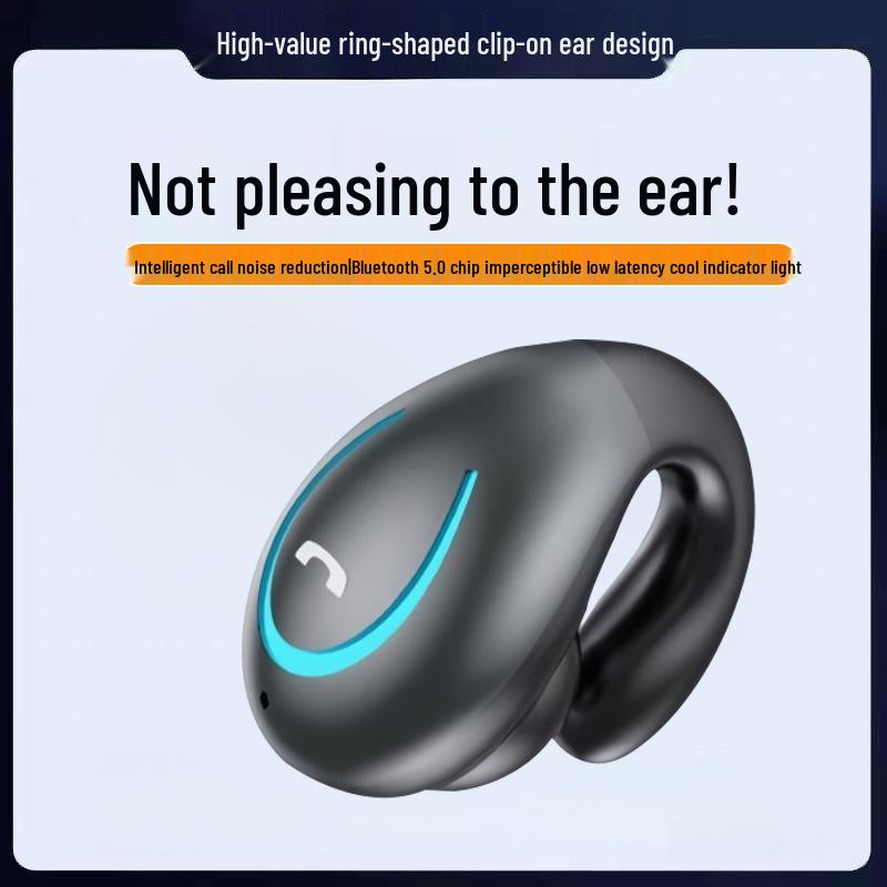 YX08 Ear-Clip Wireless Bluetooth Headset: Left/Right Wearable, In-Ear, High-Quality Sound, Painless Fit