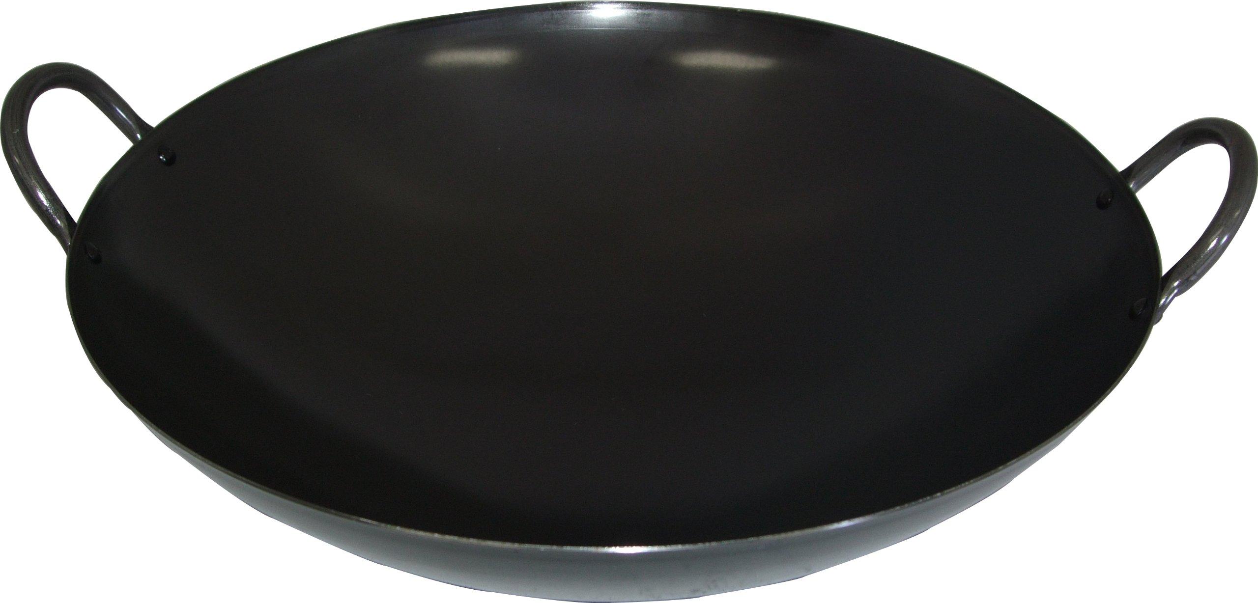 

Wahei Freiz Authentic Wok 36cm Iron Pot Frying Pan Professional Specification Made in Japan Ajido AD-644 чёрный