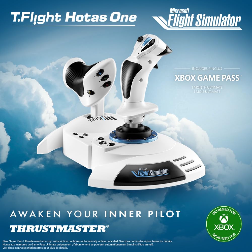 Licensed Microsoft Flight Simulator Thrustmaster Hotas One Microsoft Flight Simulator Edition Compatible with Xbox Series Officially Licensed