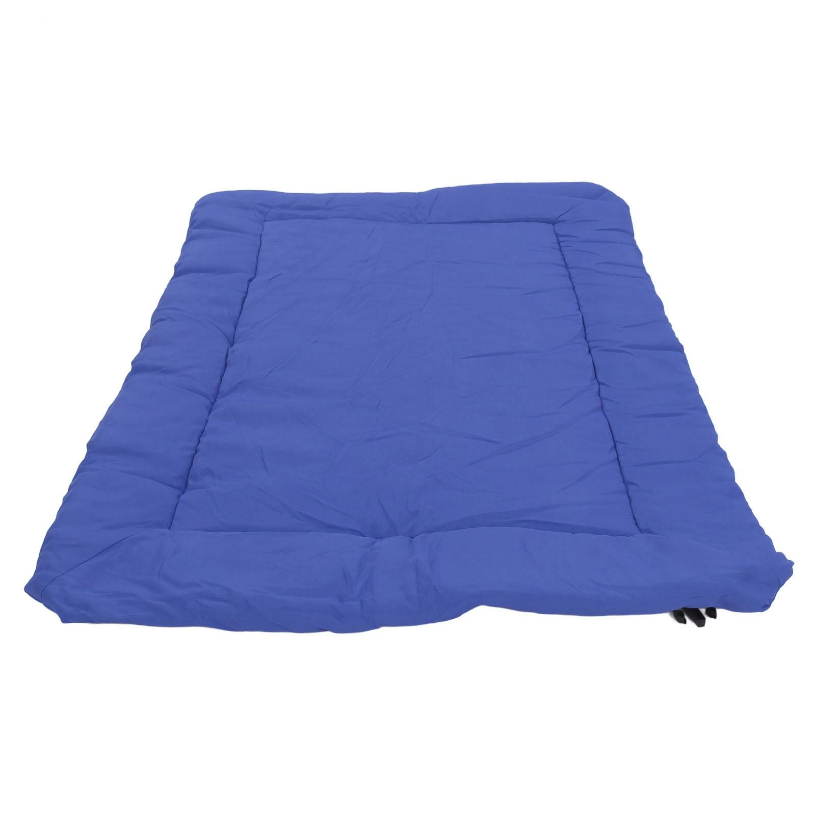 

Portable Dog Bed Waterproof Foldable All Season Outdoor Dog Mat for Outdoor Travel Car Camping синий