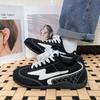 Black German Training Shoes Women's Autumn Thin-soled Sports Shoes Versatile Non-slip Flat Bottom Lightweight and Not Tired Feet Casual Shoes