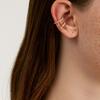 Simple Exquisite A-word Zirconia Ear Cuffs No Piercing Needed Durable Alloy Affordable Dainty Women's Daily Wear Gift Earrings