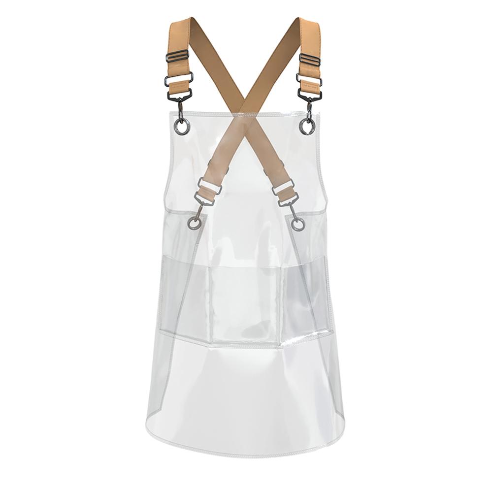 TPU Transparent Apron for Barber Chef Kitchen Baking Painting Oil-proof Aprons Fashion Men Women Antifouling Work Apron