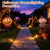 Halloween Outdoor Stake Lights with Pumpkin and Designs for Garden Yard Decoration