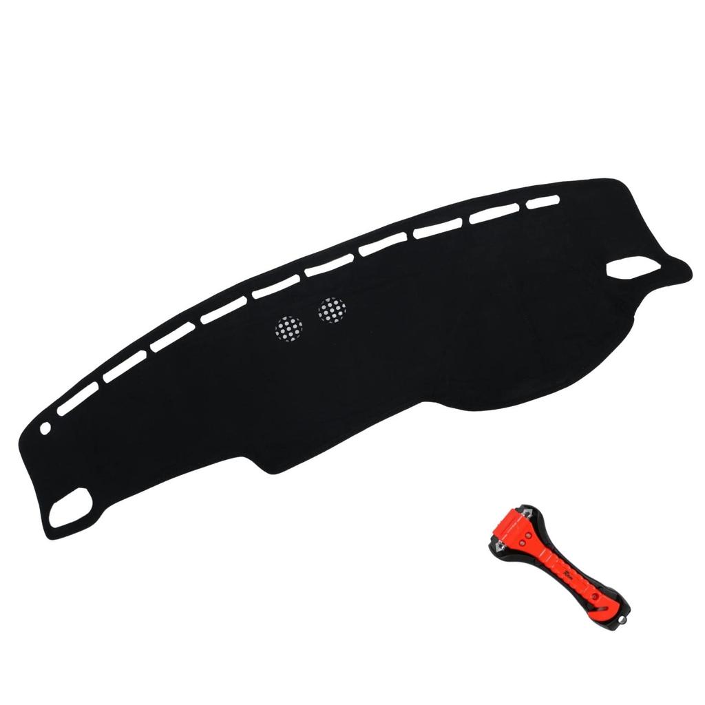 Black Synthetic Leather Dashboard Mat for Subaru and Outback Sun and Interior Ram, Legacy, BL, B4, BP, (4th Generation) (2003-2009). Protection,