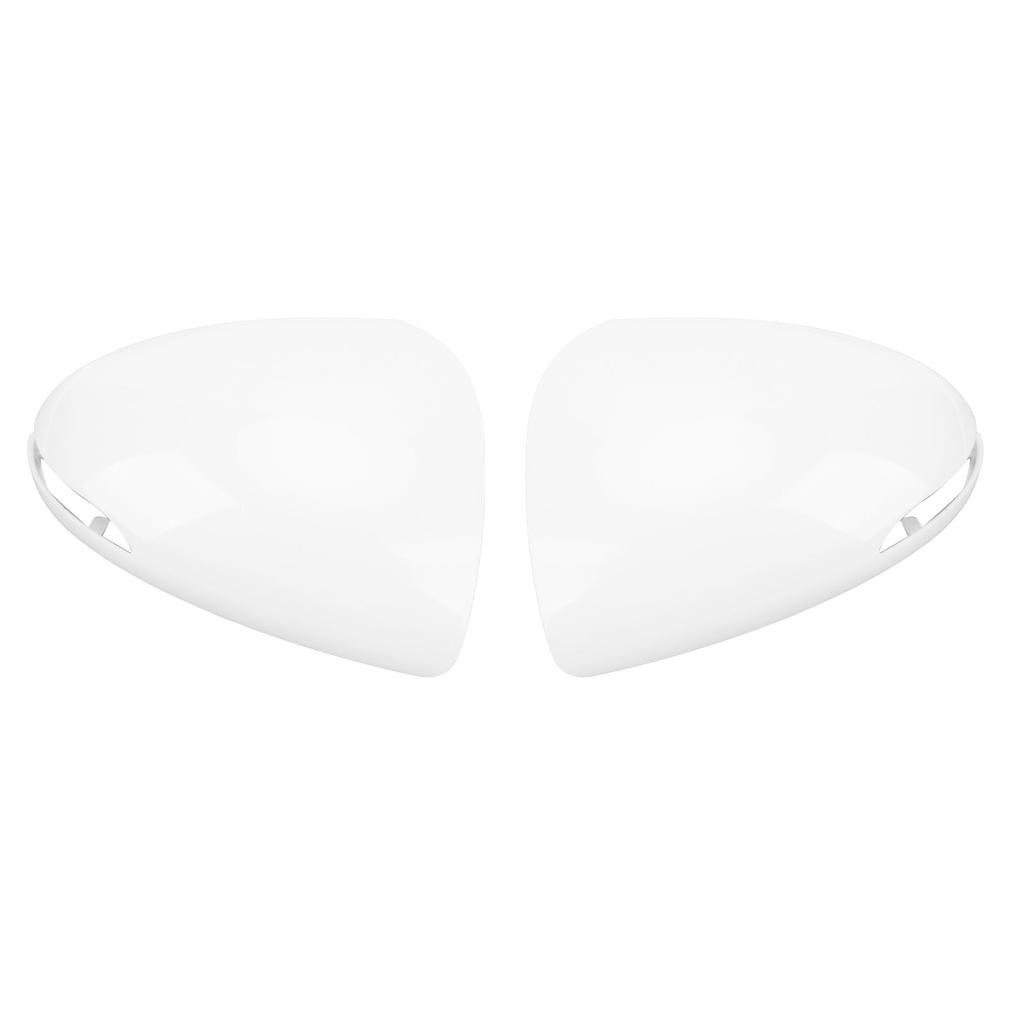 Door Mirror Covers Scratch Resistant Weatherproof White Rear View Mirror Shell Housing for Sonata 20