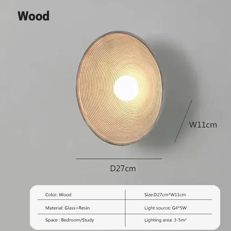 

Nordic Resin Wall Sconce Ripple For Living Room Bedroom Corridor Dining Room Backwall Indoor Decorative Lighting LED Wall Light Warm light