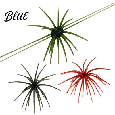 Appâts souples élastiques pour la pêche en mer, leurres oursin flottants, leurres de pêche bioniques TPE très réalistes, leurres tentacules flexibles réalistes pour la truite, le poisson-soleil