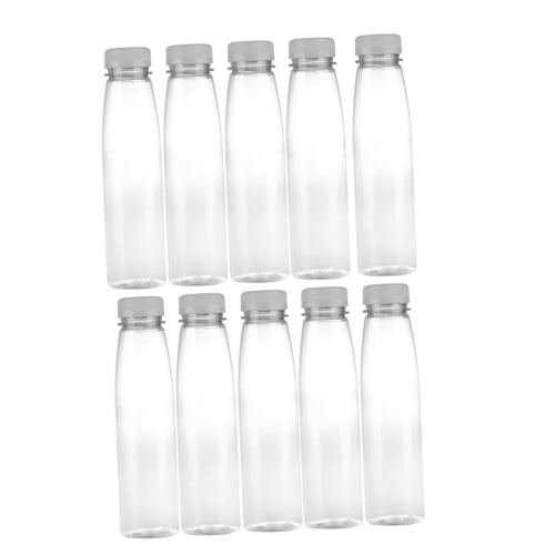 JECOMPRIS 10-Piece Empty Storage Bottles, Juice Bottles, Clear Water Bottles, Empty Juice Containers, Travel Lotion Containers, Juice Mugs, Handmade M