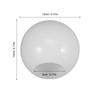 Milky White Round Glass Lampshade Flat Opening Globe Light Cover for Table Lamp Pendant Ceiling Chandelier Wall Sconce Floor