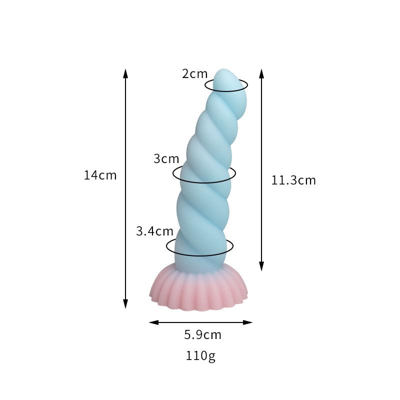 Thousand Hundred Fun Silicone Dildo - Female Erotic Toy for Anal Insertion & Masturbation