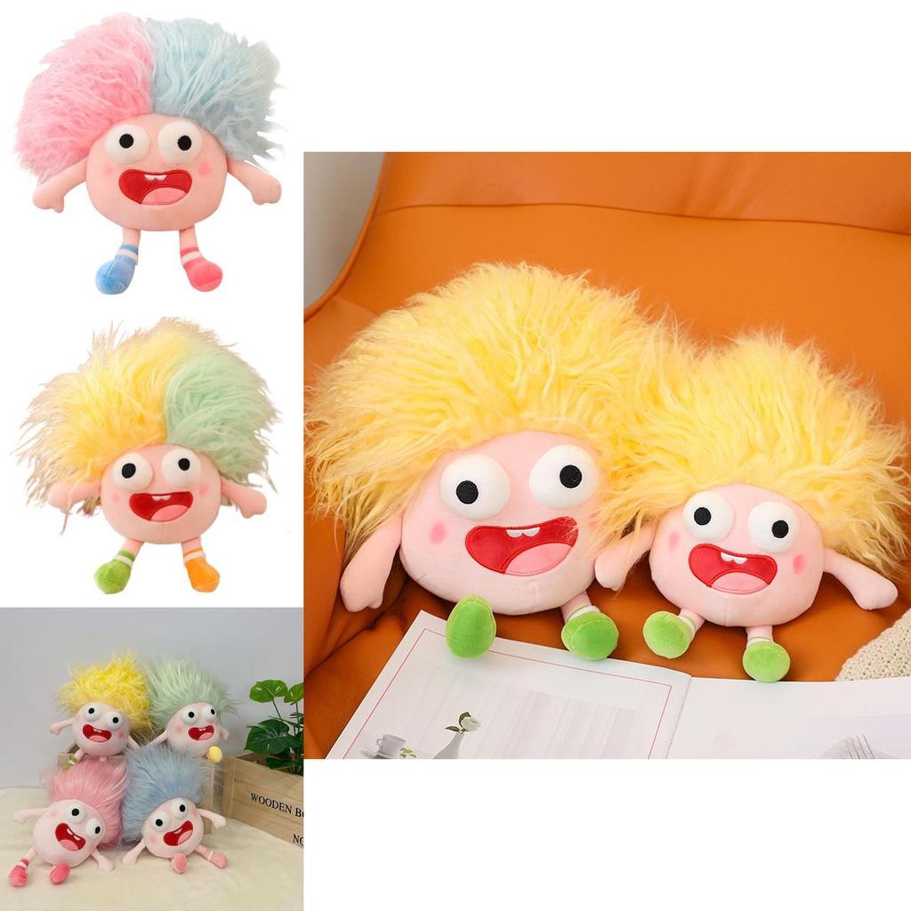 Funny Plush Toy With Big Eyes And Fluffy Hair Perfect For Diy Ugly Dolls In Stock