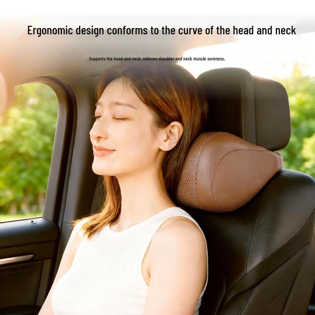 Car Headrest Neck Pillow & Lumbar Support Cushion | All-Season Car Accessories | Fits Most Models