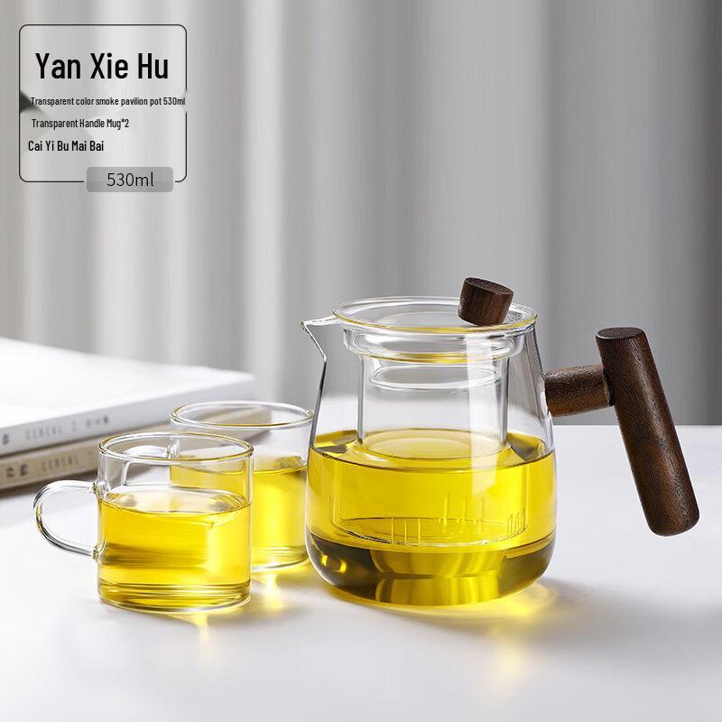 ZISIZ Glass Teapot for Home Use