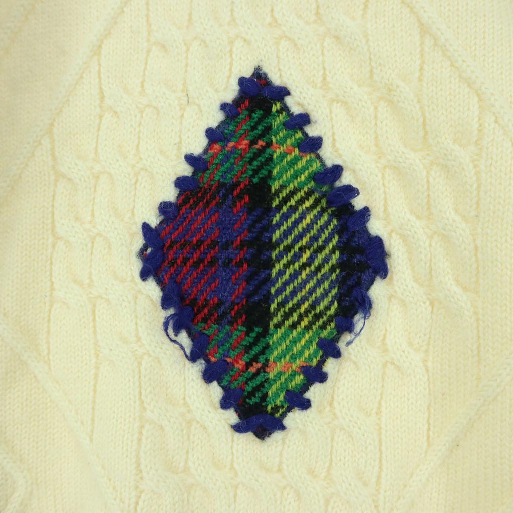 KENZO GOLF 90s Old Long Sleeve Knit 1 Ivory Men's Used