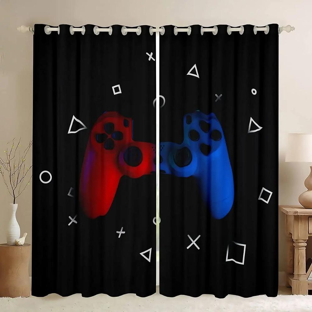 Dreamy Game Gamepad Controller Switch Drapes Blinds Suitable for Family Room Kids Bedchamber Bathroom Kicthen Door Home Decoration
