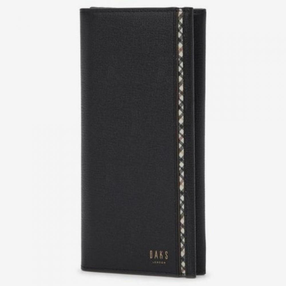 

Daks Black Check Contrast Leather Long Wallet Dbwa4e441bk Single option