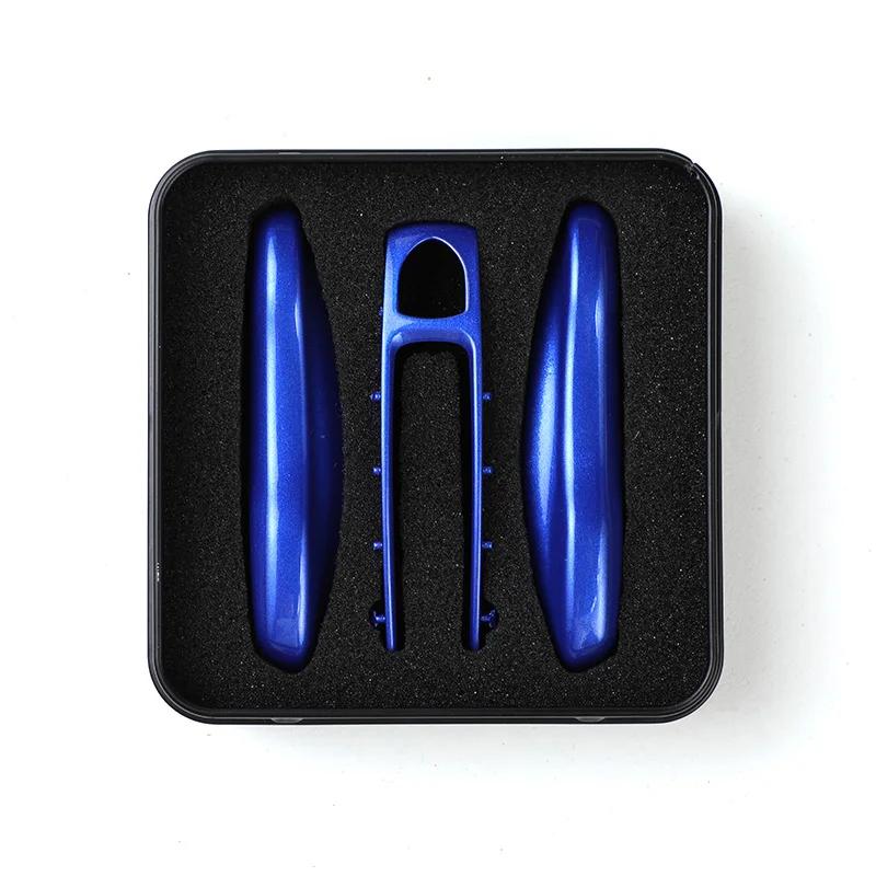 3PCS Smart Key Shell Cover Case for Porsche New Cayenne Panamera 911 992 Taycan Car Key Case Car Accessories Protective Case