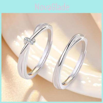 Interwoven Love Couple Rings Unique Design Minimalist Fashion Jewelry