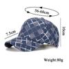 Männer Plaid Pailletten Baseball Kappe Frauen Sonnenhut Pferdeschwanz Panama Kappe Visier Hüte Snapback Hut