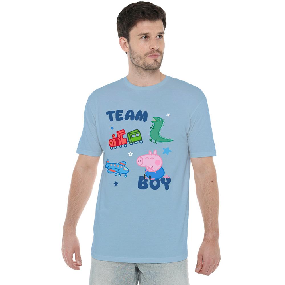 Peppa Pig Unisex Adult Team Boy George Pig Icons T-Shirt