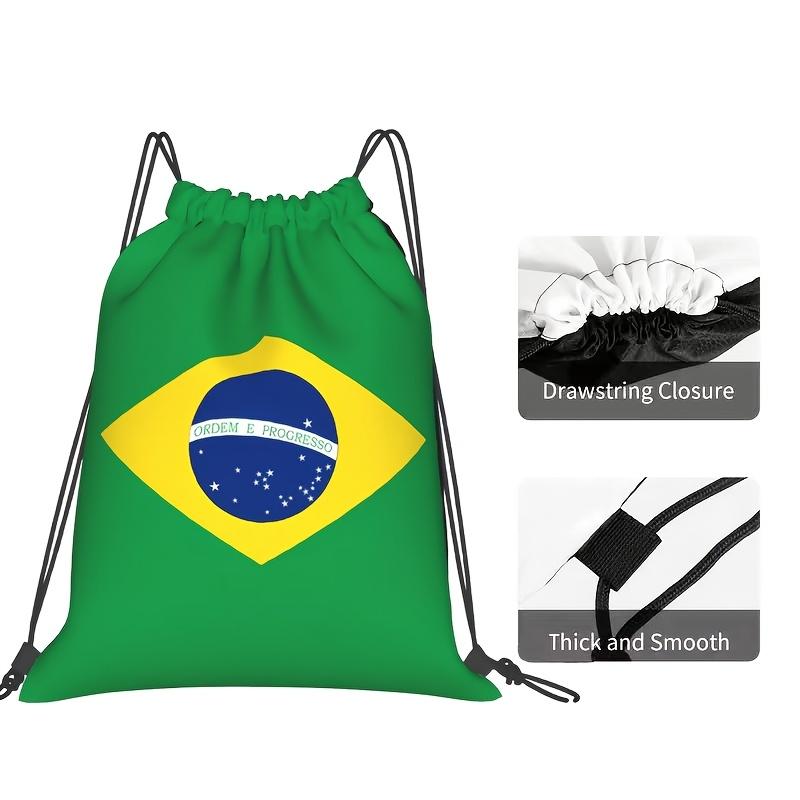 10pcs World Cup Football Drawstring Backpack for Various Countries, Drawstring Closed Football Training Bag for Team Use