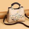 Bags Women's Fashion Handbags Large Capacity Embroidered Middle-aged Bags Ladies Crossbody Shoulder Bags