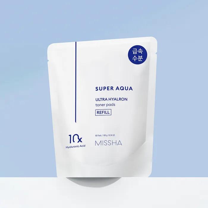 [MISHA] Super Aqua Ultra Hyalon Toner Pad (Refill) 90 sheets