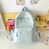 New Backpack Simple Atmosphere Junior High School Students' Schoolbags Leisure Shopping Solid Color Ladies' Backpacks