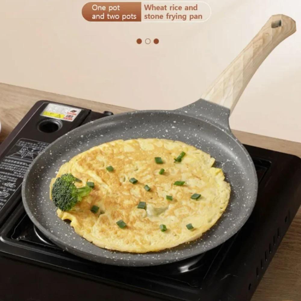 Maifan Stone Frying Pan Steak Pancake Omelette Non-Stick Cooking Breakfast Maker Induction Cooker Gas Thousand-Layer Bakeware