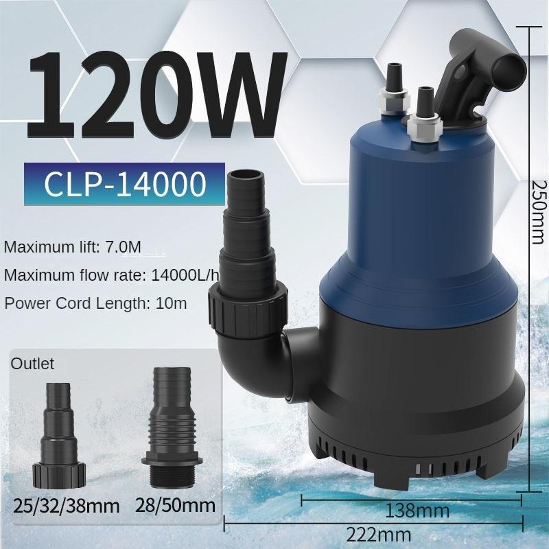 Large Flow Variable Frequency Submersible Pump Aquarium Specific Vertical Pump Fish Pond Silent Pumping Pump