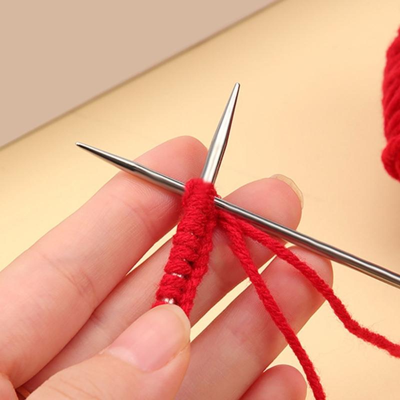 Rostfreie gerade Stricknadel zum Stricken Doppelspitzstricknadel