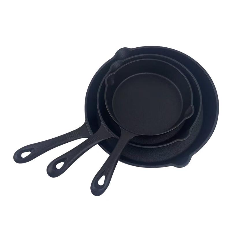 ZISIZ Cast Iron Steak Frying Pan Set