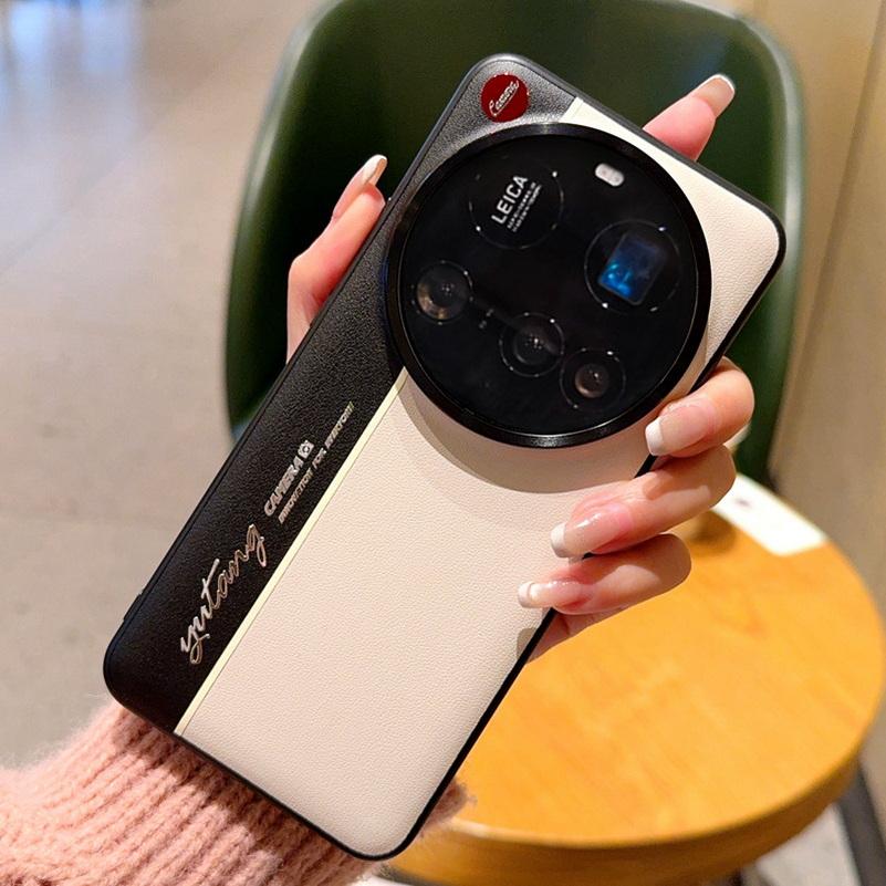 

Ночной светящийся флуоресцентный чехол из двухпигментной кожи для Xiaomi 15 Ultra 15 Pro Mi 14 ultra 14 13 Ultra, защищающий объектив Xiaomi 13 Ultra