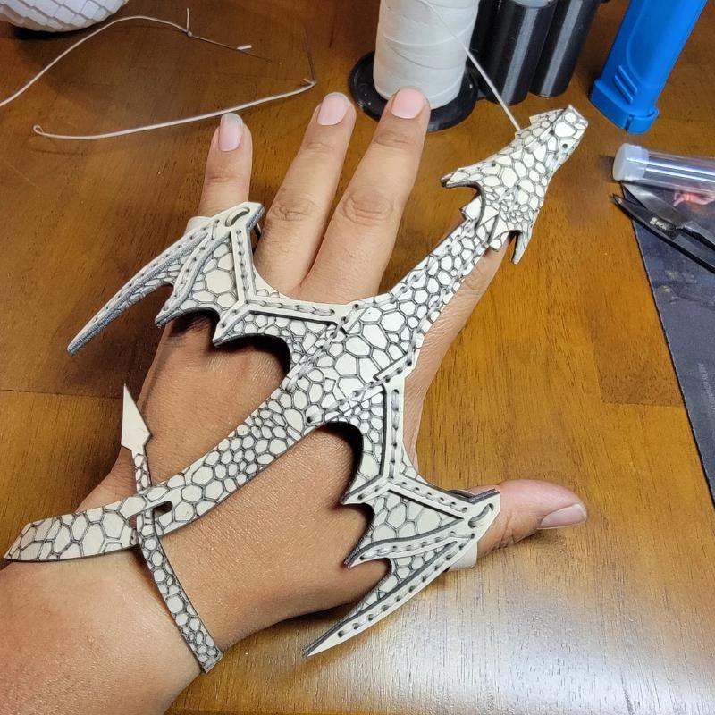 Adjustable Cosplay Leather Dragon Bracelet Stylish Arm Band Unique Jewelry Gift