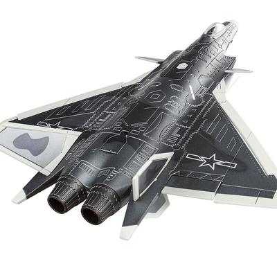 1/72 Maßstab J-20 Kampfjet Militär mit auf Sockel montiertem Flugzeug Druckguss-Modell Spielzeug