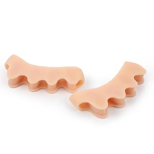 Wholesale 2pcs=1pair New Protective Toes Separator  Suitable Bunion Corrector  Material Soft Gel Straightener Spacers  Care Tool