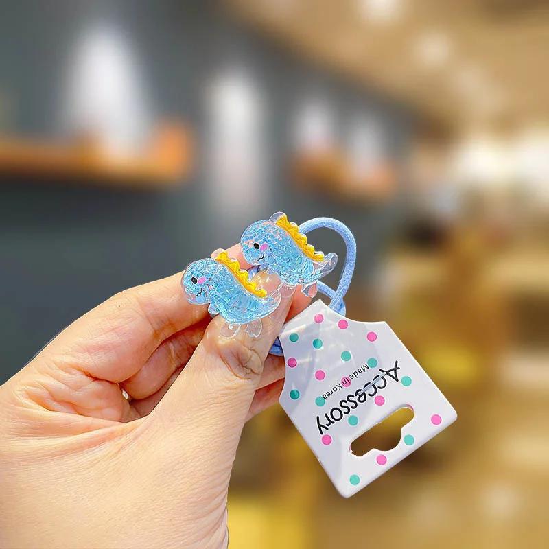 

2PCS Cartoon Sequins Girl Kids Elastic Hair Bands Children Hair Ties Princess Cute Hair Accessories Baby Headwear