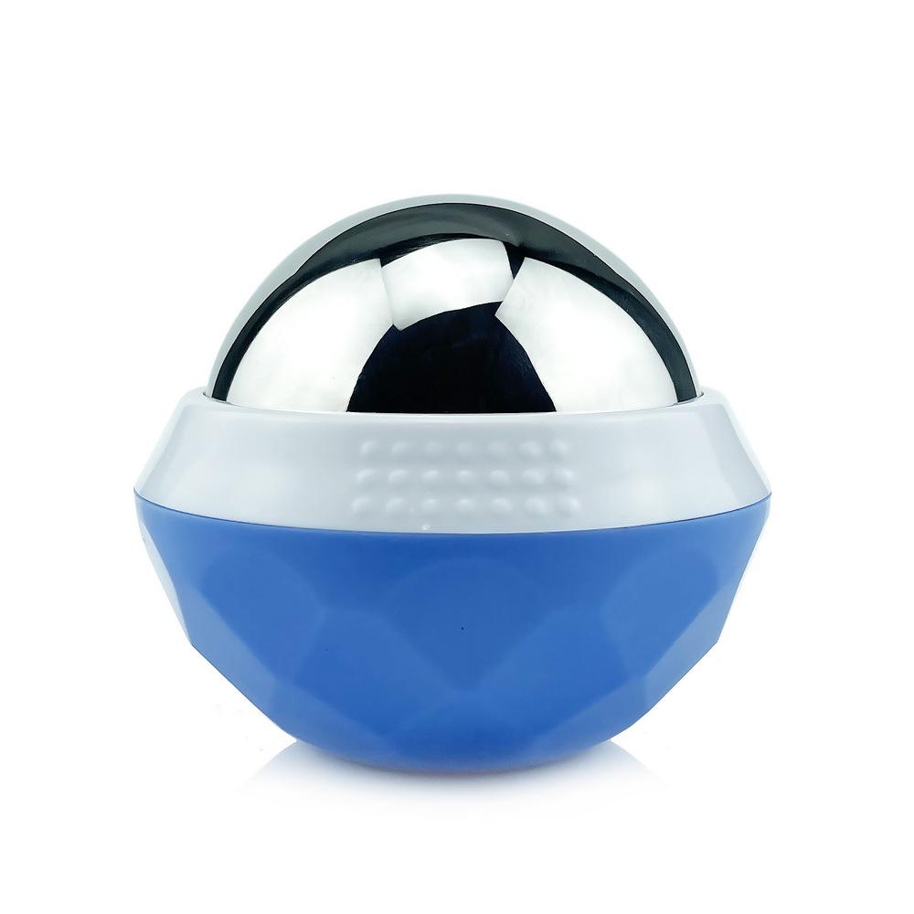 Stainless Steel Massage Roller: Handheld Cold & Hot Compress Ball for Muscle Relaxation and Fascia Relief.