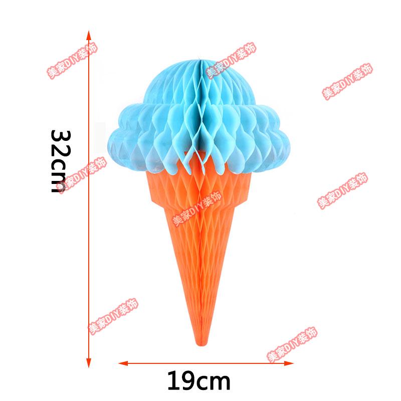 Spring Tropical Fruit Party Ceiling Decorations: Pineapple, Strawberry, Apple, and Grape Honeycomb Balls