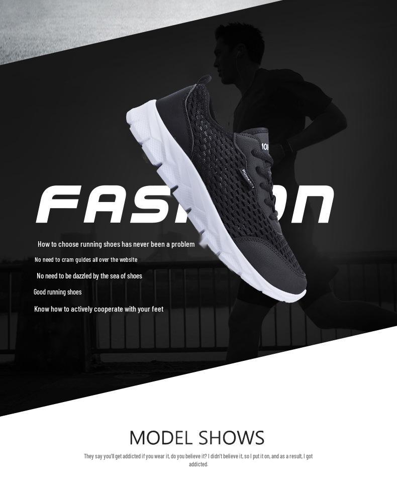 Men's Summer Mesh Shoes - Lightweight, Breathable & Fashionable Travel Footwear