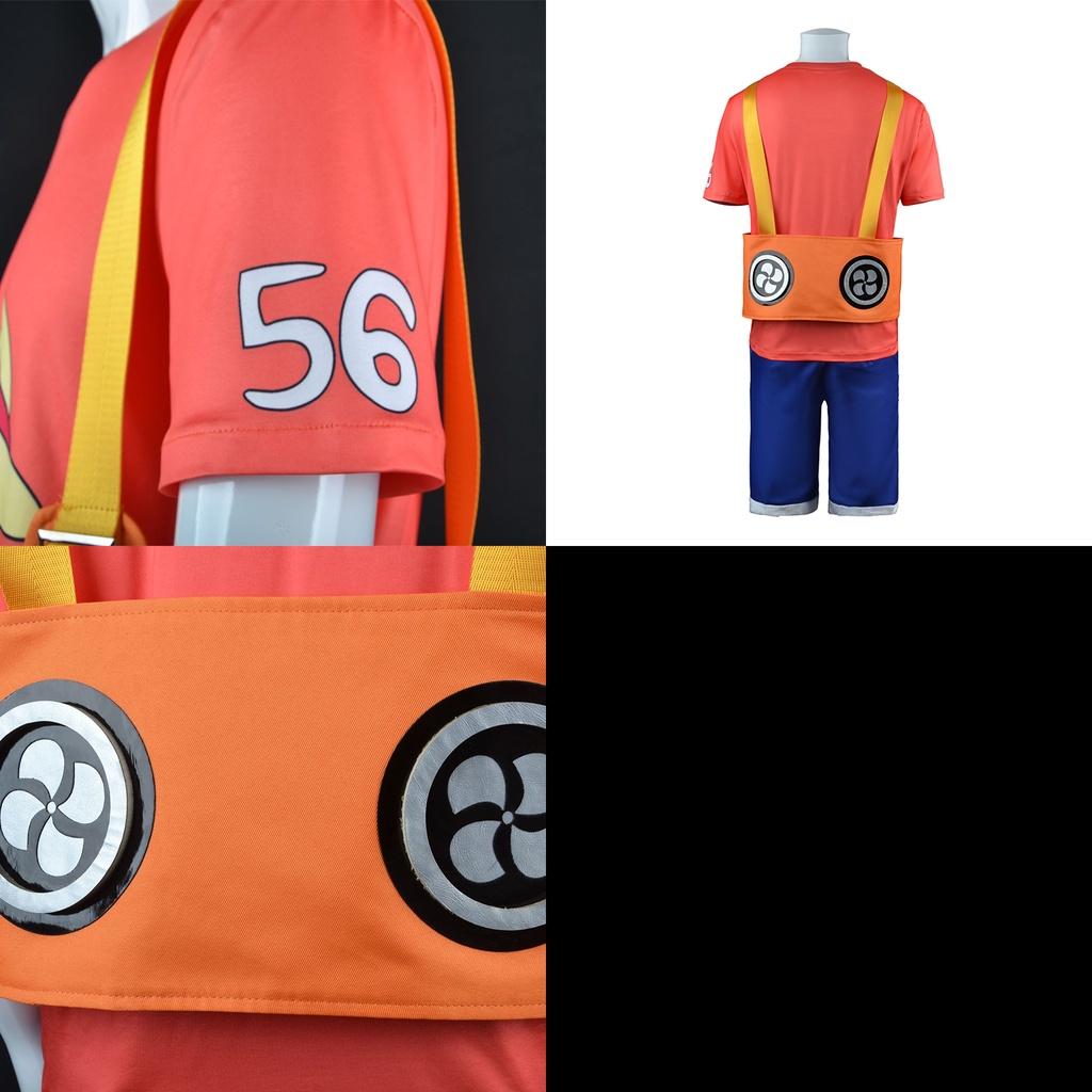 One Piece Film Red-luffy Cosplay Costume Set For Kids And Adults