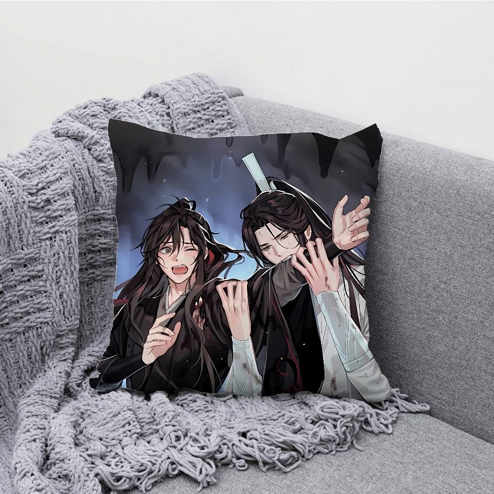 Mo Dao Zu Shi Pillow Case Print Polyester Fiber 40X40 cm Home Sofa Throw Cushion Cover Decoration