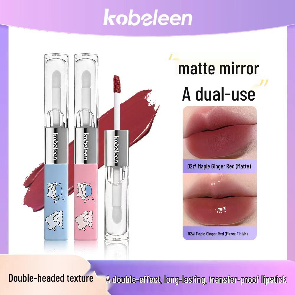 Kobeleen Mist Party Dual-End Lip Glaze & Velvet Matte Lipstick