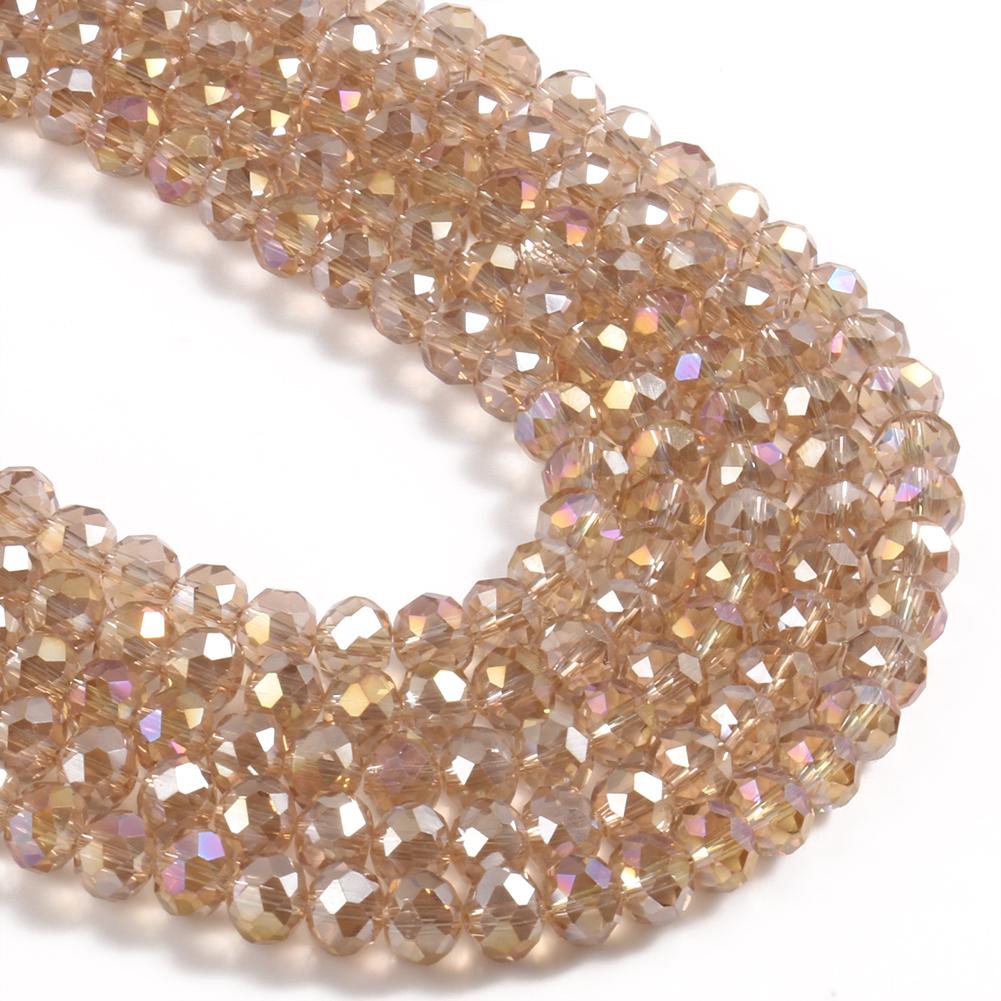 3 4 6 8mm Facettierte Rondelle Kristallglasperlen Österreich Kristall Abstandshalter Lose Perlen Für Schmuckherstellung DIY Armband Anhänger Zubehör