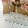 Handmade Beaded Phone Decoration Pendant Gold Silver Phone Chains Pendant
