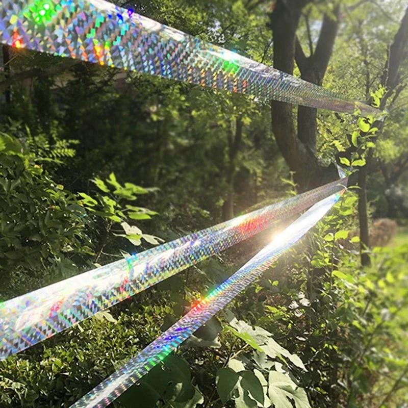 50/80M Anti-Vogel-Abwehr Blinkendes Reflexband Fuchs Tauben Erschrecken Band Gerät Doppelseitige Vogel Repeller Schädlingsbekämpfung