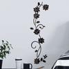 Autocolante de perete cu viță de vie florală, combinație simplă, autocolante pentru baie, autoadezive, impermeabile, autocolante pentru decorarea casei