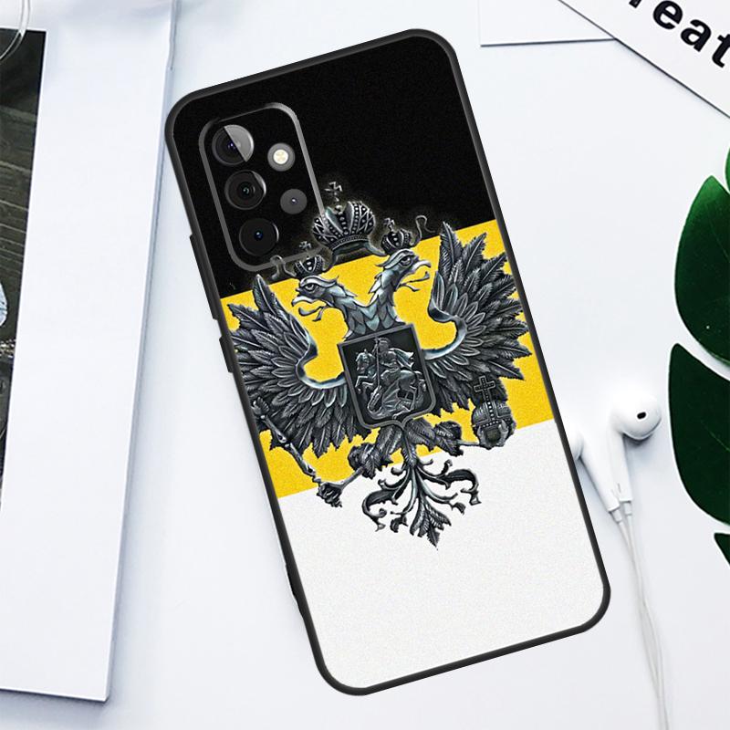 Russia Coat of Arms For Samsung Galaxy A52 A22 A32 A54 A34 A14 A55 A35 A15 A53 A33 A13 A05 A06 A16 Phone Case