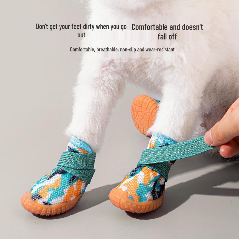 Mini Summer Non-Slip Pet Shoes - Breathable and Secure for Dogs and Cats